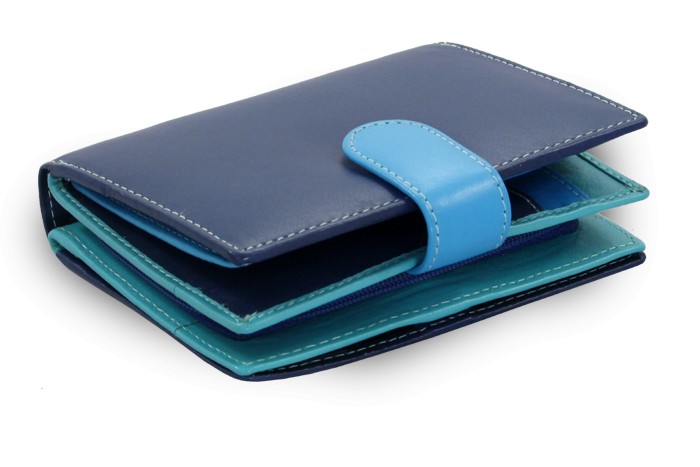 Multi modrá dámská kožená peněženka Kendall