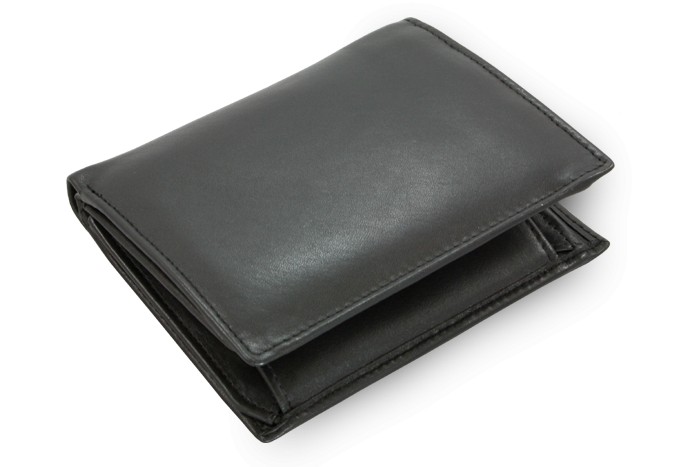 Černá pánská kožená peněženka Roberto