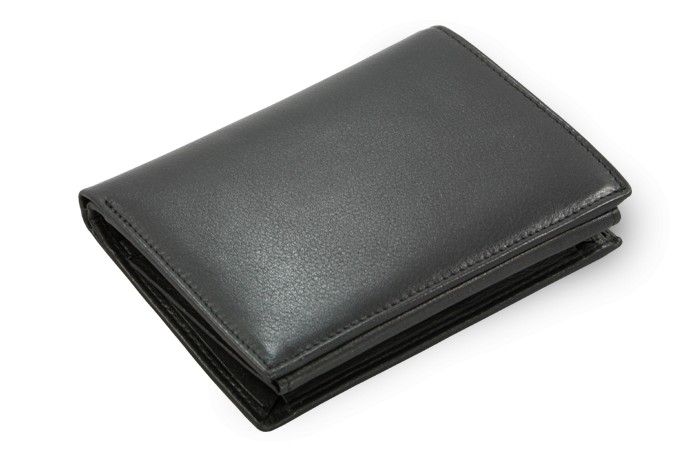 Černá pánská kožená peněženka Evan